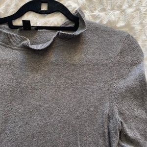 Soft gray sweater